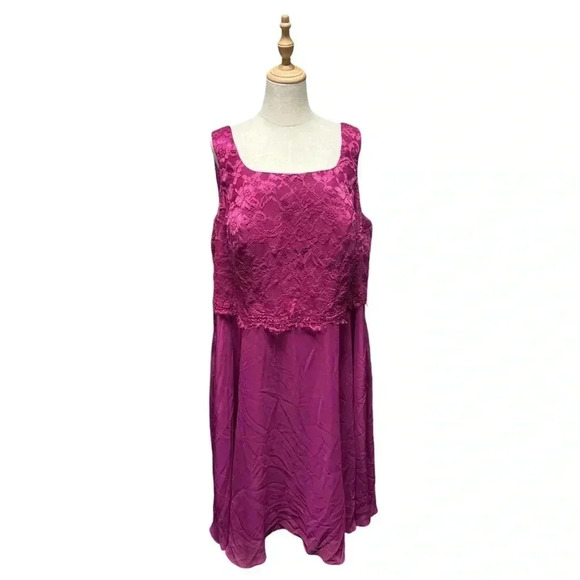 NWT JJ’s House Orchid Special Occasions Midi Dress Size 22W - Picture 1 of 9